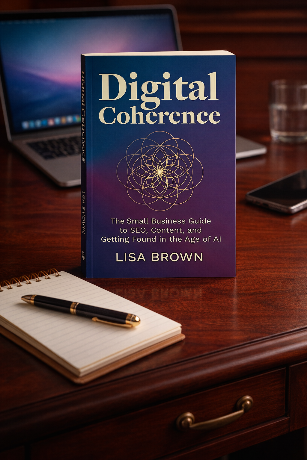 digital-coherence-book-desk digital coherence: The Small Business Guide to SEO, Content and Getting Found in the Age of AI